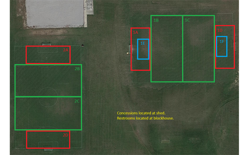 Garrett Youth Soccer Field Layout