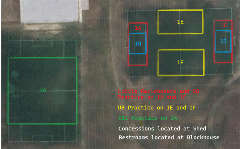 Garrett Youth Soccer Field Layout